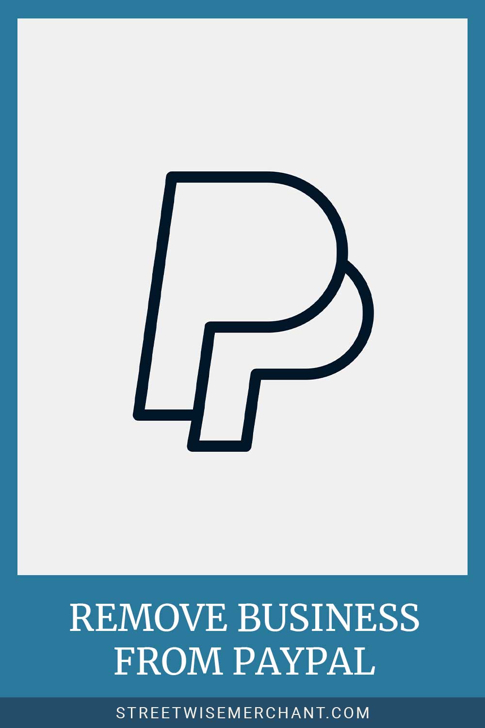 PayPal logo outlined - Remove Business From it?